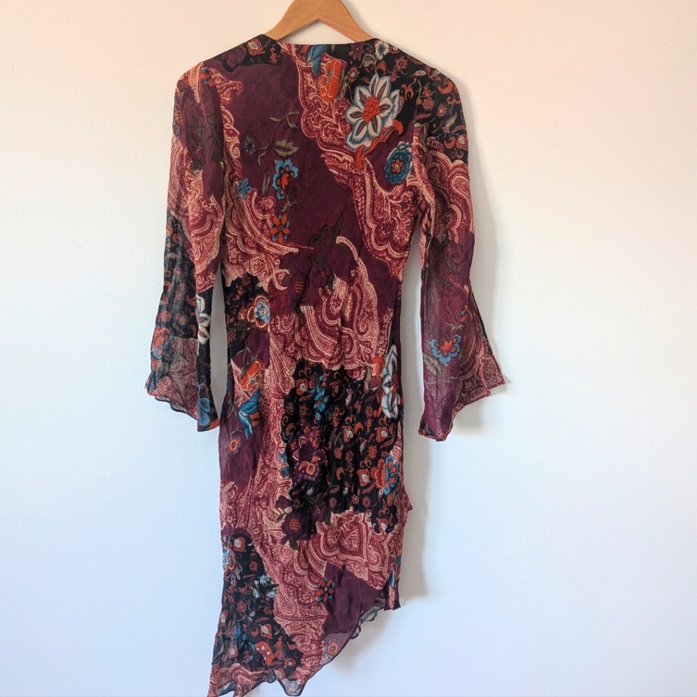 Chaudry KC Beaded Asymmetrical Hem Long Sleeve Dress - Picture 3 of 9
